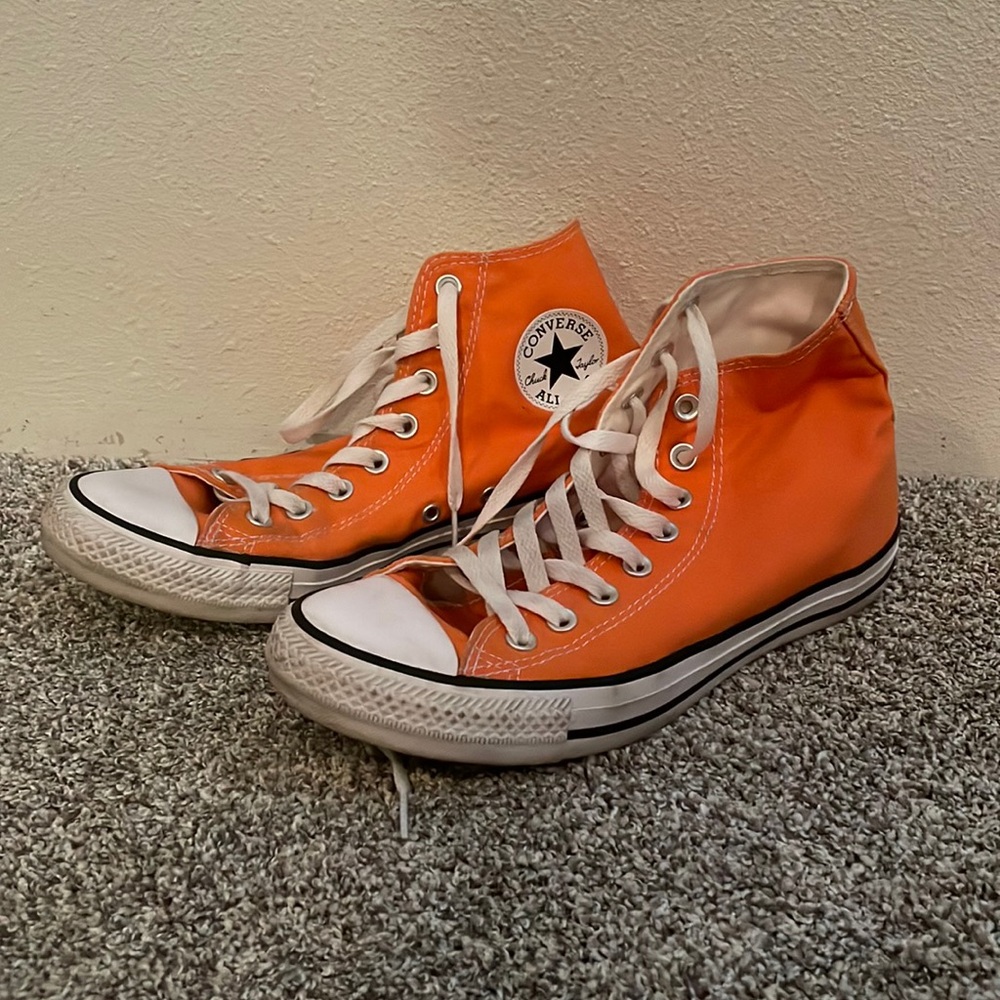 Neon Orange Converse All-Stars